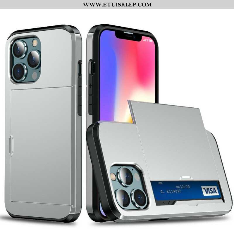 Etui do iPhone 13 Pro Max Posiadacz Karty Z Zamkiem Błyskawicznym